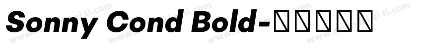 Sonny Cond Bold字体转换